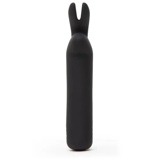 Happy Rabbit Rechargeable Vibrating Bullet - Black