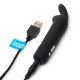 Happy Rabbit Rechargeable Vibrating Bullet - Black Happy Rabbit Rechargeable Vibrating Bullet - Black