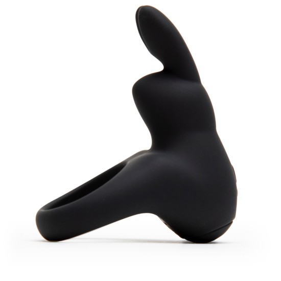 Happy Rabbit Rechargeable Vibrating Rabbit Cock Ring - Black Happy Rabbit Rechargeable Vibrating Rabbit Cock Ring - Black