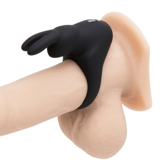 Happy Rabbit Rechargeable Vibrating Rabbit Cock Ring - Black Happy Rabbit Rechargeable Vibrating Rabbit Cock Ring - Black