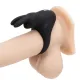 Happy Rabbit Rechargeable Vibrating Rabbit Cock Ring - Black