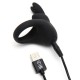 Happy Rabbit Rechargeable Vibrating Rabbit Cock Ring - Black Happy Rabbit Rechargeable Vibrating Rabbit Cock Ring - Black