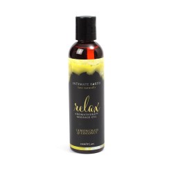 Intimate Earth Massage Oil Relaxing - Lemongrass & Coconut 120ml Intimate Earth Massage Oil Relaxing - Lemongrass & Coconut 120ml