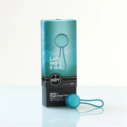 Key by Jopen Stella I Single Kegel Ball Set - Robin Egg Blue Key by Jopen Stella I Single Kegel Ball Set - Robin Egg Blue