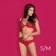 Obsessive - Rougebelle 2 pcs set S/M - Red Obsessive - Rougebelle 2 pcs set S/M - Red