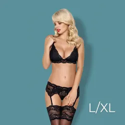 Obsessive - 810-SEG-1 3 pcs set L/XL - Black