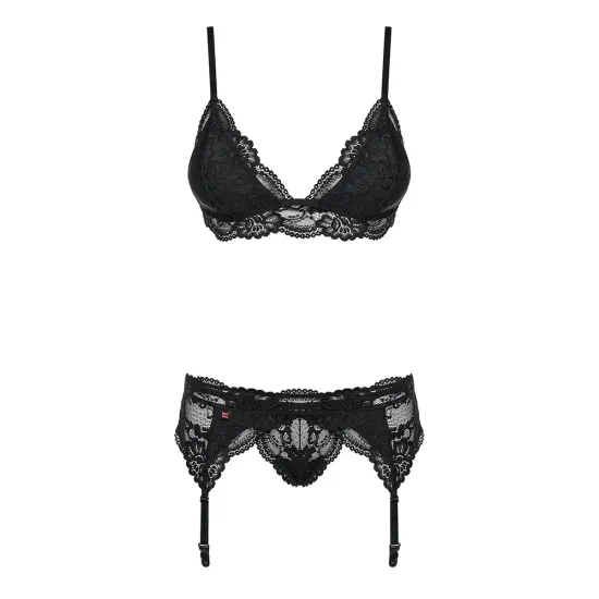 Obsessive - 810-SEG-1 3 pcs set L/XL - Black