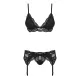 Obsessive - 810-SEG-1 3 pcs set L/XL - Black