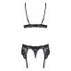 Obsessive - 810-SEG-1 3 pcs set L/XL - Black Obsessive - 810-SEG-1 3 pcs set L/XL - Black