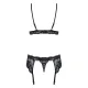 Obsessive - 810-SEG-1 3 pcs set L/XL - Black