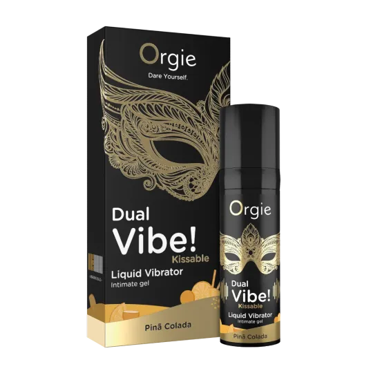 Orgie Dual Vibe - Kissable Liquid Vibrator - Pina Colada Orgie Dual Vibe - Kissable Liquid Vibrator - Pina Colada