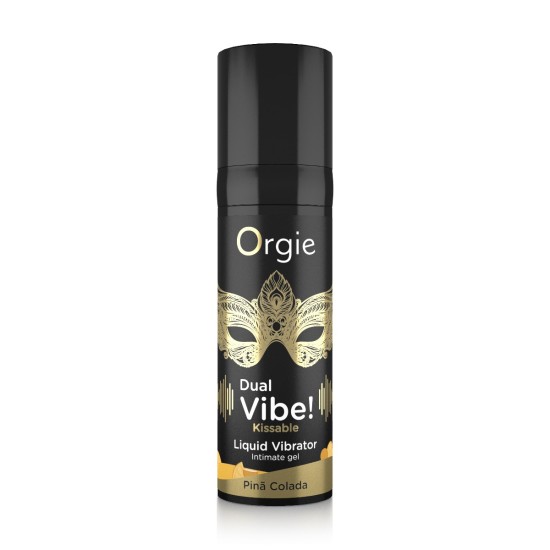 Orgie Dual Vibe - Kissable Liquid Vibrator - Pina Colada Orgie Dual Vibe - Kissable Liquid Vibrator - Pina Colada