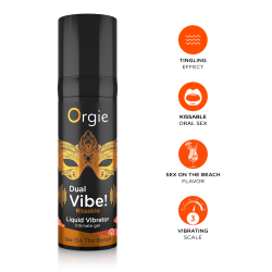 Orgie Dual Vibe - Kissable Liquid Vibrator - Sex On The Beach Orgie Dual Vibe - Kissable Liquid Vibrator - Sex On The Beach