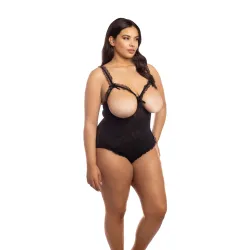 Oh La La Cheri - Amber Teddy - Plus - Queen Size - Black Oh La La Cheri - Amber Teddy - Plus - Queen Size - Black