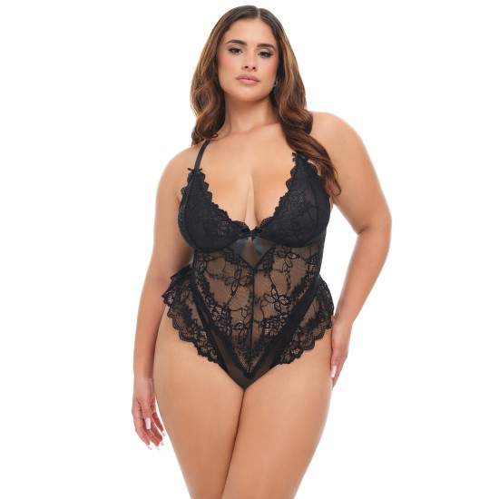 Oh La La Cheri - Valentine Teddy Plus - 1X/2X - Black
