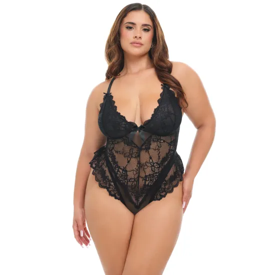Oh La La Cheri - Valentine Teddy Plus - 1X/2X - Black