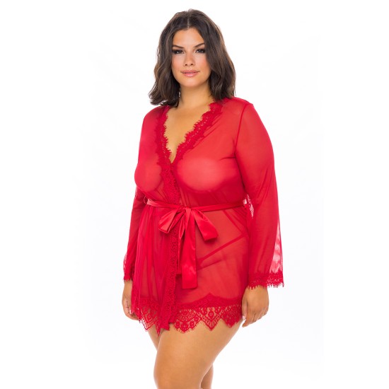Oh La La Cheri - Provence Robe Plus - 1X/2X - Red