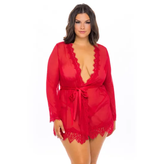 Oh La La Cheri - Provence Robe Plus - 3X/4X -Red