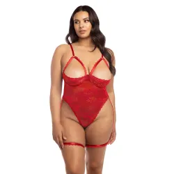 Oh La La Cheri - Elayne Teddy Plus - 3X/4X - Red