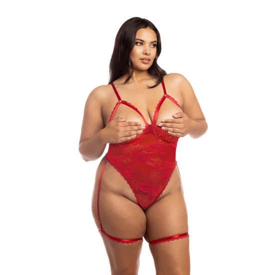 Oh La La Cheri - Elayne Teddy Plus - 3X/4X - Red