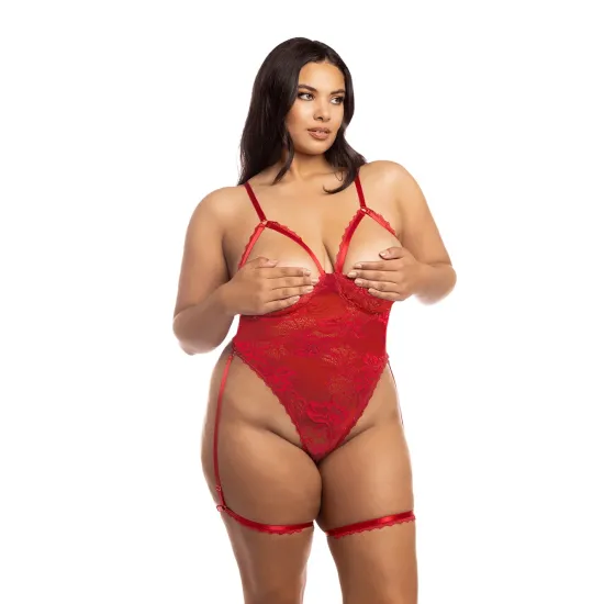 Oh La La Cheri - Elayne Teddy Plus - 3X/4X - Red