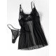 Oh La La Cheri - Astra Babydoll - L/XL - Black
