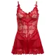 Oh La La Cheri - Valentine Babydoll Plus - 1X/2X - Red