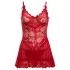 Oh La La Cheri - Valentine Babydoll Plus - 3X/4X - Red