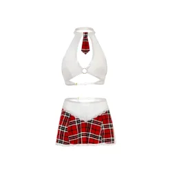 Oh La La Cheri - Academic Affair Set - L/XL - Red/White Oh La La Cheri - Academic Affair Set - L/XL - Red/White