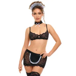 Oh La La Cheri - Maid In France Set - L/XL - Black/White