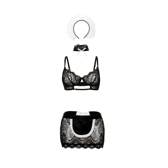 Oh La La Cheri - Maid In France Set - L/XL - Black/White