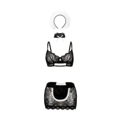 Oh La La Cheri - Maid In France Set - S/M - Black/White Oh La La Cheri - Maid In France Set - S/M - Black/White