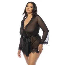 Oh La La Cheri - Provence Robe Plus - 1X/2X -  Black