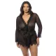 Oh La La Cheri - Provence Robe Plus - 1X/2X -  Black