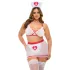 Oh La La Cheri - Naughty Nurse Set Plus - 1X/2X - Red/White