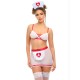 Oh La La Cheri - Naughty Nurse Set - L/XL - Red/White