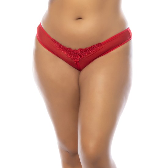 Oh La La Cheri - Paradise Panty - 1X/2X - Red