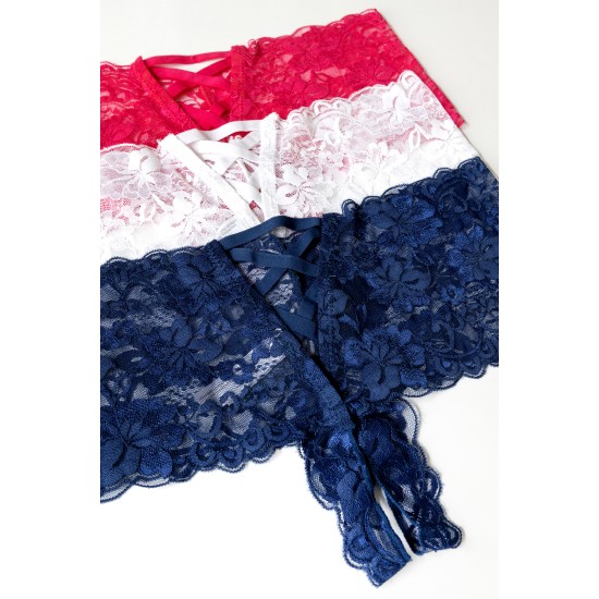 Oh La La Cheri - Goodnight Kiss Panty - S/M - Red