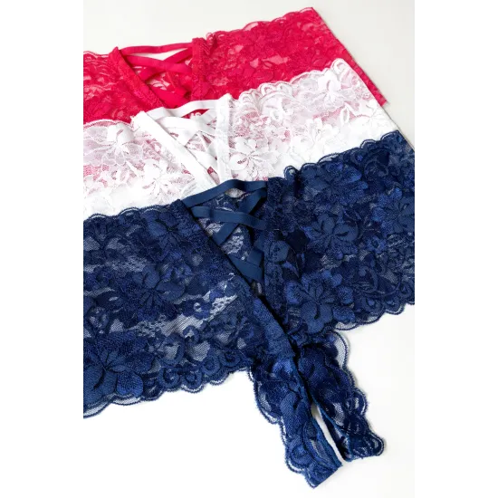 Oh La La Cheri - Goodnight Kiss Panty - S/M - Red Oh La La Cheri - Goodnight Kiss Panty - S/M - Red