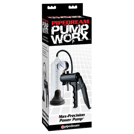 Pipedream - Pump Worx - Max-Precision Power Pump - Clear/Black Pipedream - Pump Worx - Max-Precision Power Pump - Clear/Black