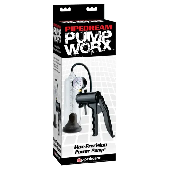 Pipedream - Pump Worx - Max-Precision Power Pump - Clear/Black Pipedream - Pump Worx - Max-Precision Power Pump - Clear/Black