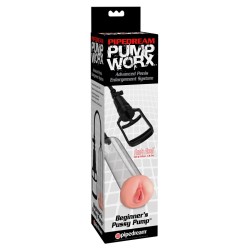 Pipedream - Pump Worx  - Beginner's Pussy Pump - Clear/Light/Black