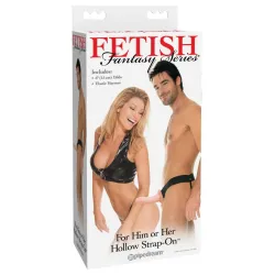Pipedream - Fetish Fantasy Series - For Him or Her Hollow Strap-On  - Light/Black