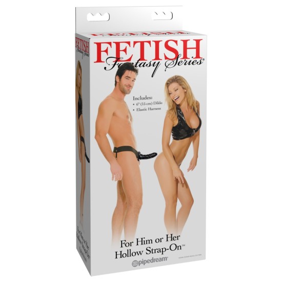 Pipedream - Fetish Fantasy Series - For Him or Her Hollow Strap-On  - Black