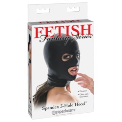 Pipedream - Fetish Fantasy Series  - Spandex 3 Hole Hood - Black