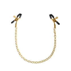 Pipedream - Fetish Fantasy Gold - Chain Nipple Clamps - Gold/Black Pipedream - Fetish Fantasy Gold - Chain Nipple Clamps - Gold/Black