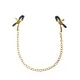 Pipedream - Fetish Fantasy Gold - Chain Nipple Clamps  - Gold/Black