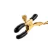 Pipedream - Fetish Fantasy Gold - Chain Nipple Clamps  - Gold/Black