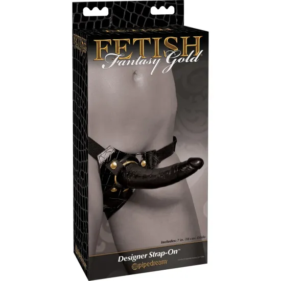 Pipedream - Fetish Fantasy Gold - Designer Strap-On  - Black