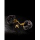 Pipedream - Fetish Fantasy Gold - Deluxe Furry Cuffs - Gold/Black Pipedream - Fetish Fantasy Gold - Deluxe Furry Cuffs - Gold/Black
